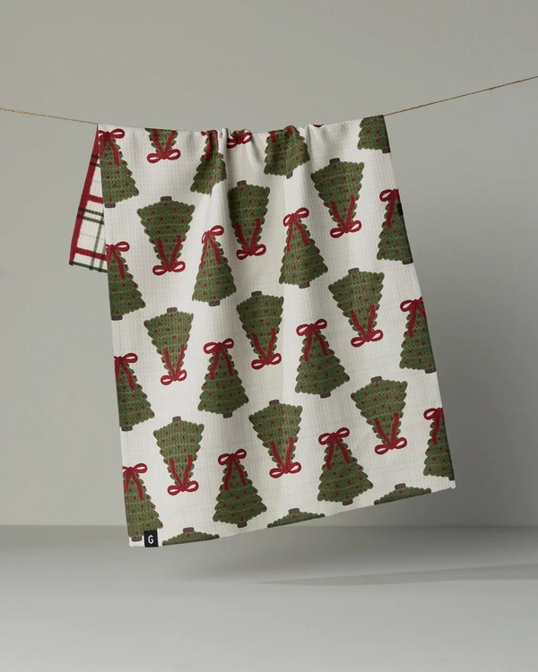 Geometry "Luxe" Kitchen Towel (2 Sided) - Holiday Line - Several to Choose From