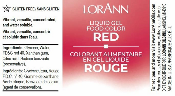 Liquid Gel Food Color Red