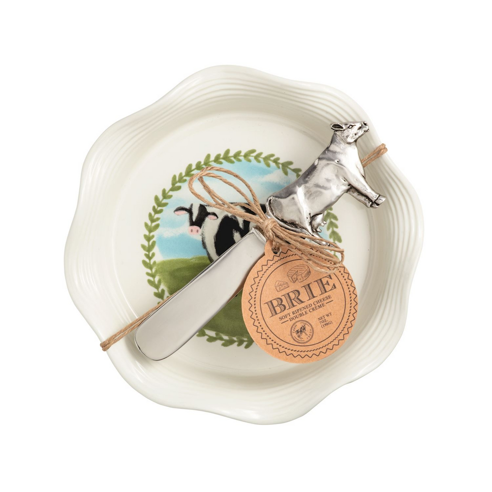Cow Brie Baker Set
